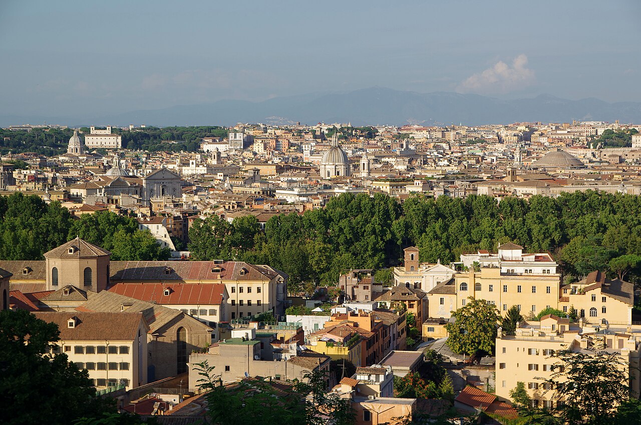 Janiculum Hill Terrace, Trastevere, Roma