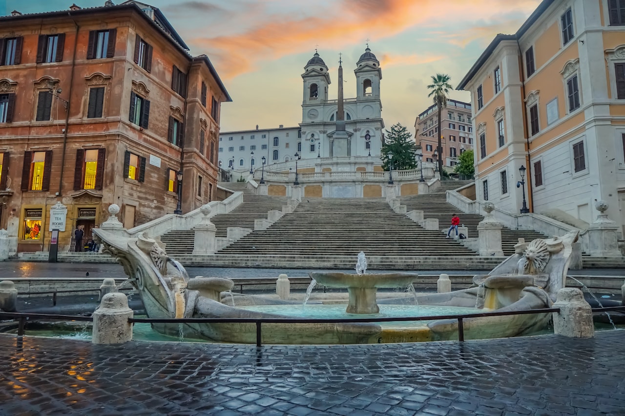 Spanish Steps, Tridente Borghese, Roma