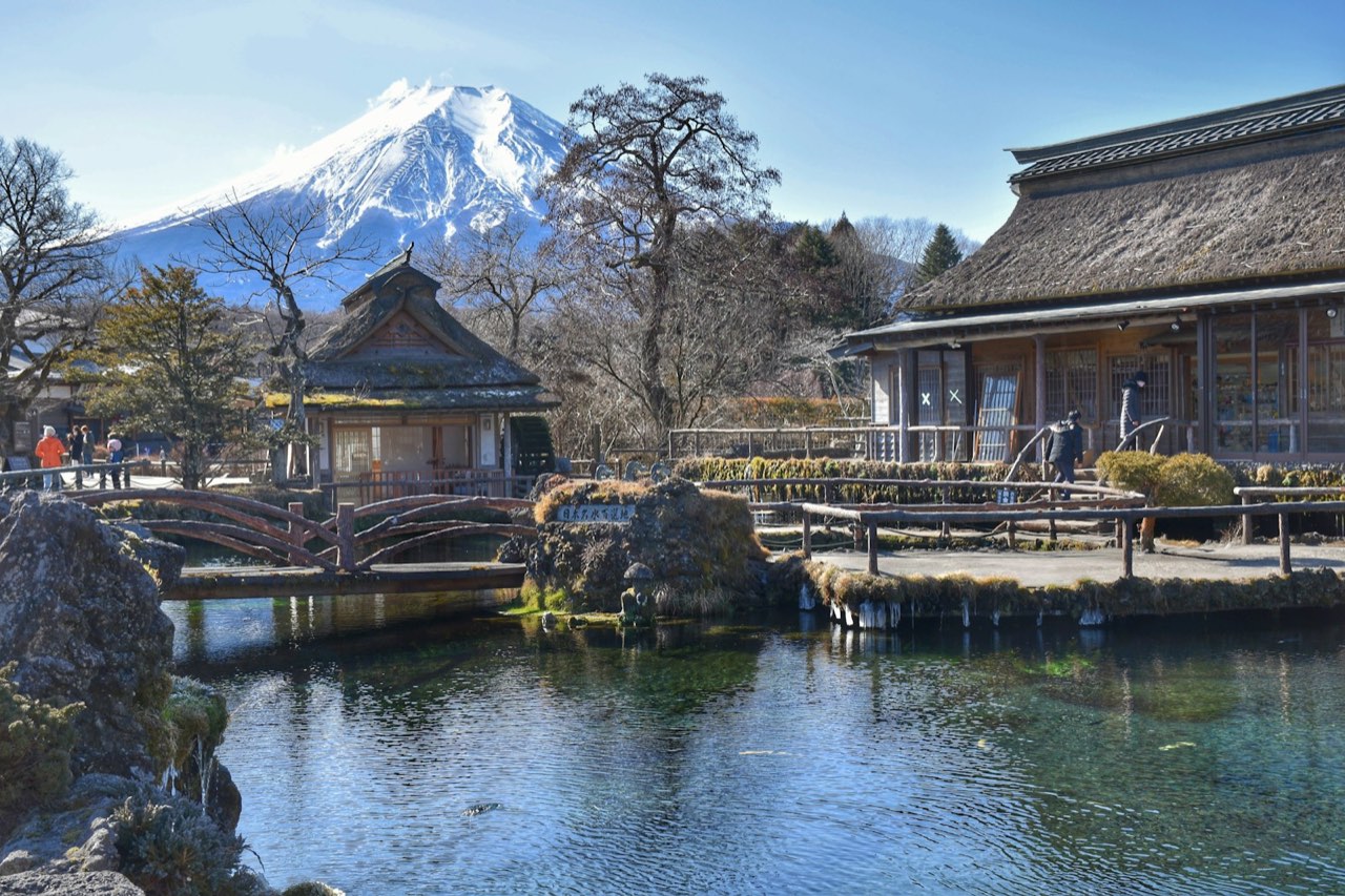 Oshino Hakkai (spring ponds), Oshino, Fujikawaguchiko