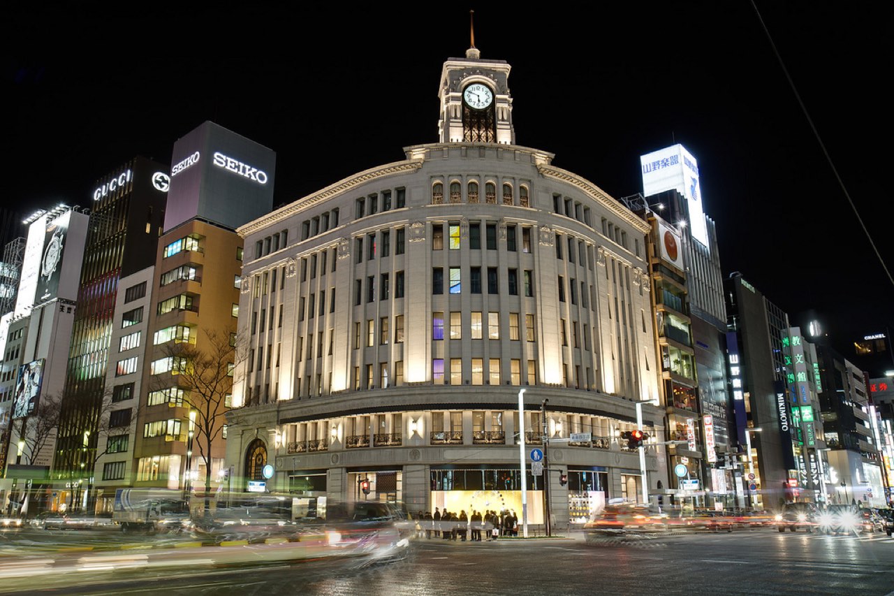 Wako Clock Tower, Ginza, Tokyo